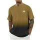thumbnail image 2 of Camisas de Manga Larga para Hombres Imprimir Casual Cuello Redondo Blusa de Manga Corta, Camisas de Lino para Hombres, 2 of 9