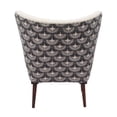 thumbnail image 5 of Ox Bay Tufted Cotton Armchair with Bird Print, Cream/Black, 5 of 11