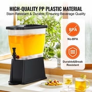 3 Gallon Beverage Dispenser - Plastic Drink Dispenser with Spigot & Stand - Iced Tea, Juice, Water - for Parties, Restaurants, Hotels