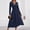 Navy, variant on Blmnix A Line Dresses Women Dresses Fit & Flare Elegant Work Dress Dresses Red Long Sleeve Cocktail-Length V-Neck Women Dresses Summer L