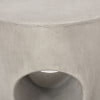Outdoor Simple Style Side Table, Concrete Craft Leisure Table for Patio Garden, Concrete