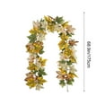 thumbnail image 3 of Solive Multicolor Artificial Maple Leaf Garland Wall Hanging Vines For Halloween Thanksgiving Party Fireplace Decorations Outdoor Garden Home Decor 5.7Ft, 3 of 6
