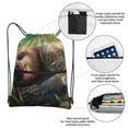 thumbnail image 2 of Sigee Daisy Sleeping Sloth for Drawstring Zipper Backpack ,Waterproof, Durable, Lightweight Gym Bag for Sports, 2 of 5