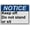 Warning Sign 4, variant on Keep Off Sign - No Stand Sit, Industrial Danger Warning Sign 8"x12" UV Resistant, Weatherproof for Indoor Outdoor Workplace