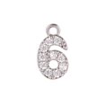 thumbnail image 1 of Colgante De Número De Plata S925 Chapado En Oro De 18 Quilates Joyería 0-9, 1 of 4