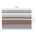 thumbnail image 4 of REGALWOVEN Morden Placemats Set of 6 Placemats for Dining Table Decor Indoor Outdoor Washable Kitchen Table Mat Wipe Clean Coffee 18*12in, 4 of 7