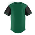thumbnail image 4 of Green Baseball Jersey Shirt for Men Short Sleeve Hip Hop Hipster Active Team Sports Uniforms, 4 of 5