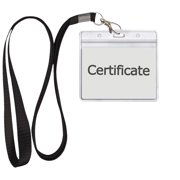 Breakaway Lanyards with ID Holder Clear Name Badge Holder with Lanyards