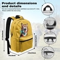 thumbnail image 7 of Psesaysky Surprised Cat Pop Art Backpack Set 17 Inch Kids Backpack Kids School Bag for Boys Girls Outdoor Sports Rucksack, 7 of 7