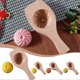 thumbnail image 3 of DIY Bun Mold Wooden Moon Cake Molds Flower Shape Cookie Stamps, 3 of 5