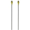 thumbnail image 5 of Sunnydaze Outdoor Adjustable Height Glass and Metal Swirl Patio and Lawn Torch Set - Yellow - 2pk, 5 of 10