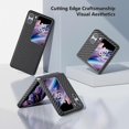 thumbnail image 3 of For Oppo Find N2 Flip 5g Cell Phone Case Carbon Fiber Texture Leather+pc Folding Cover, 3 of 5