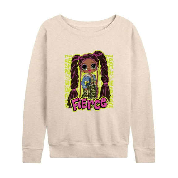 LOL OMG! Fashion Dolls - Fierce Graffiti - Women's Lightweight French Terry Long Sleeve Shirt