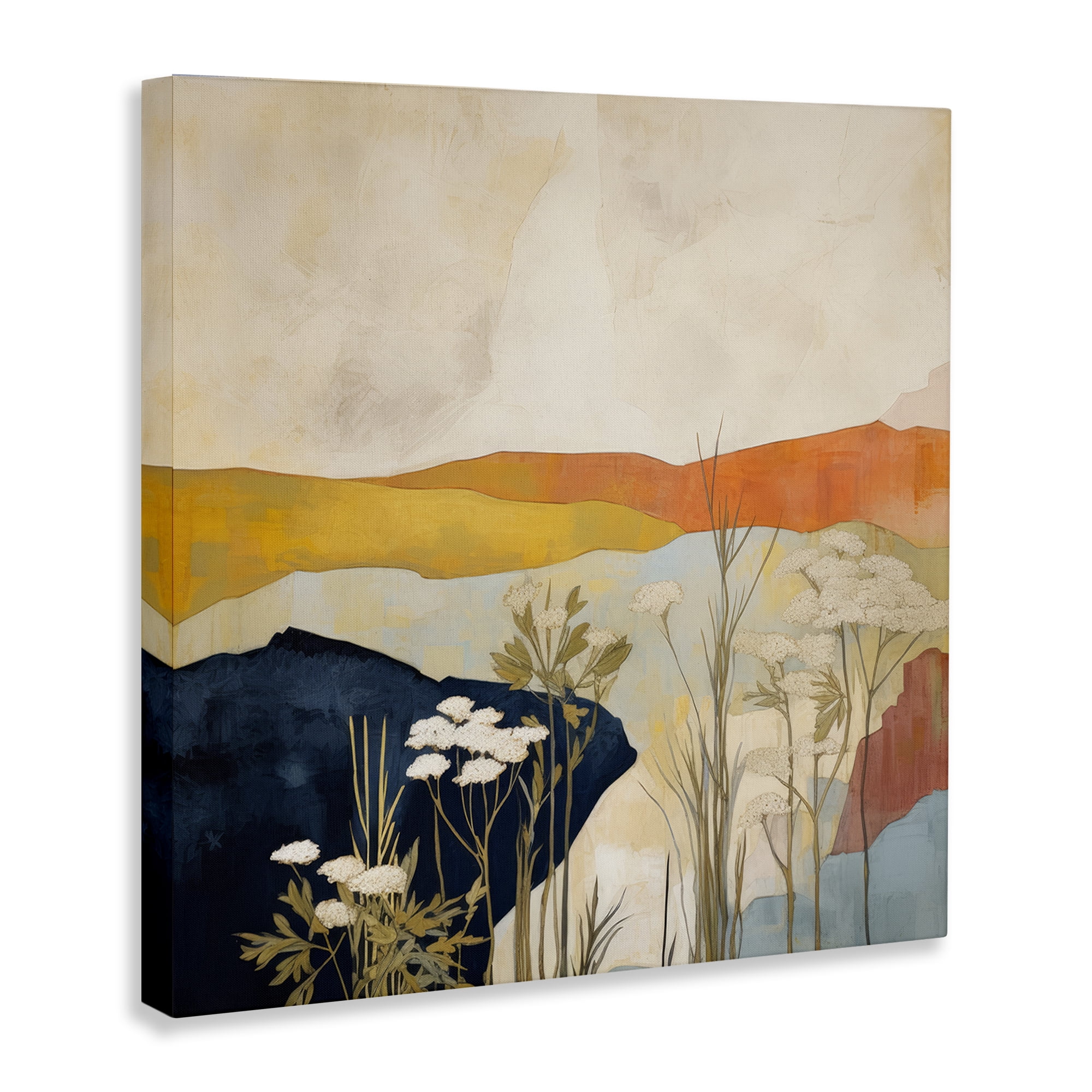 Stupell Industries Complex Desert Layers Landscape & Nature Painting Wrapped Canvas Art Print Wall Art, 24 x 24