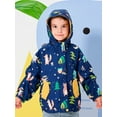 thumbnail image 5 of famuka Toddler Reversible Jacket Little Boy Girl Hooded Windbreaker Casual Outerwear, 5 of 10