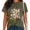 B-Green, variant on UNISHE Women Vintage Washed Mushroom Graphic Tees Botanical Forest Print T-Shirts Crewneck Streetwear Tops Blue, M