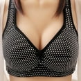 thumbnail image 2 of Darzheoy Bras for Women No Underwire Women's Non Steel Ring Comfortable Printing Plus Size Sexy Four Breasted Bra Underwear Women Bra 44/100BC, 2 of 3