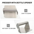 thumbnail image 6 of Jiandong Burger Presser Stainless Steel Square Steak Presser & Grill Press - 14CM(5.51X5.51X2.95Inch), 6 of 10