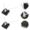 thumbnail image 2 of Shisuyan Wall Clock Parts 2Set White Plastic Clock Movement for Maker and Craftsman in Simple Style, 2 of 8