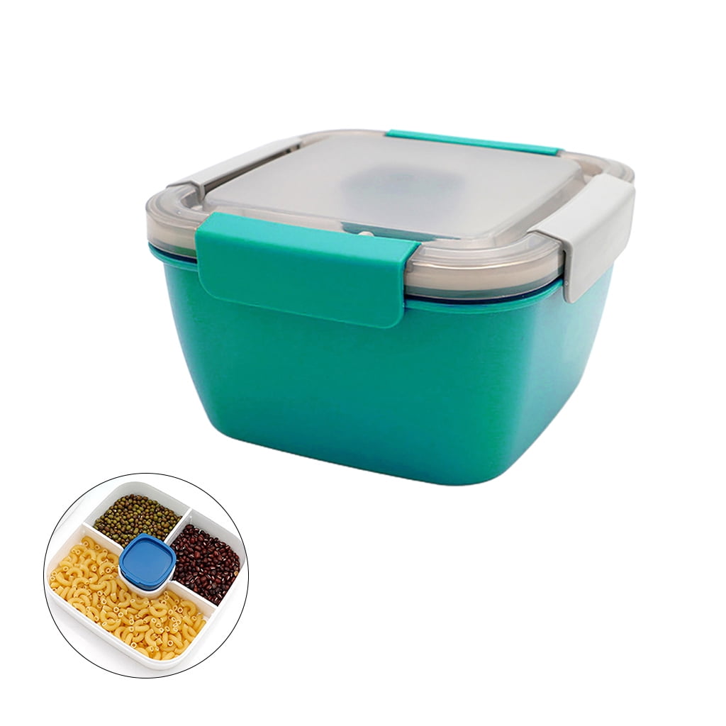 Plastic Salad Lunch Containers To Go Salad Bowls with Compartments