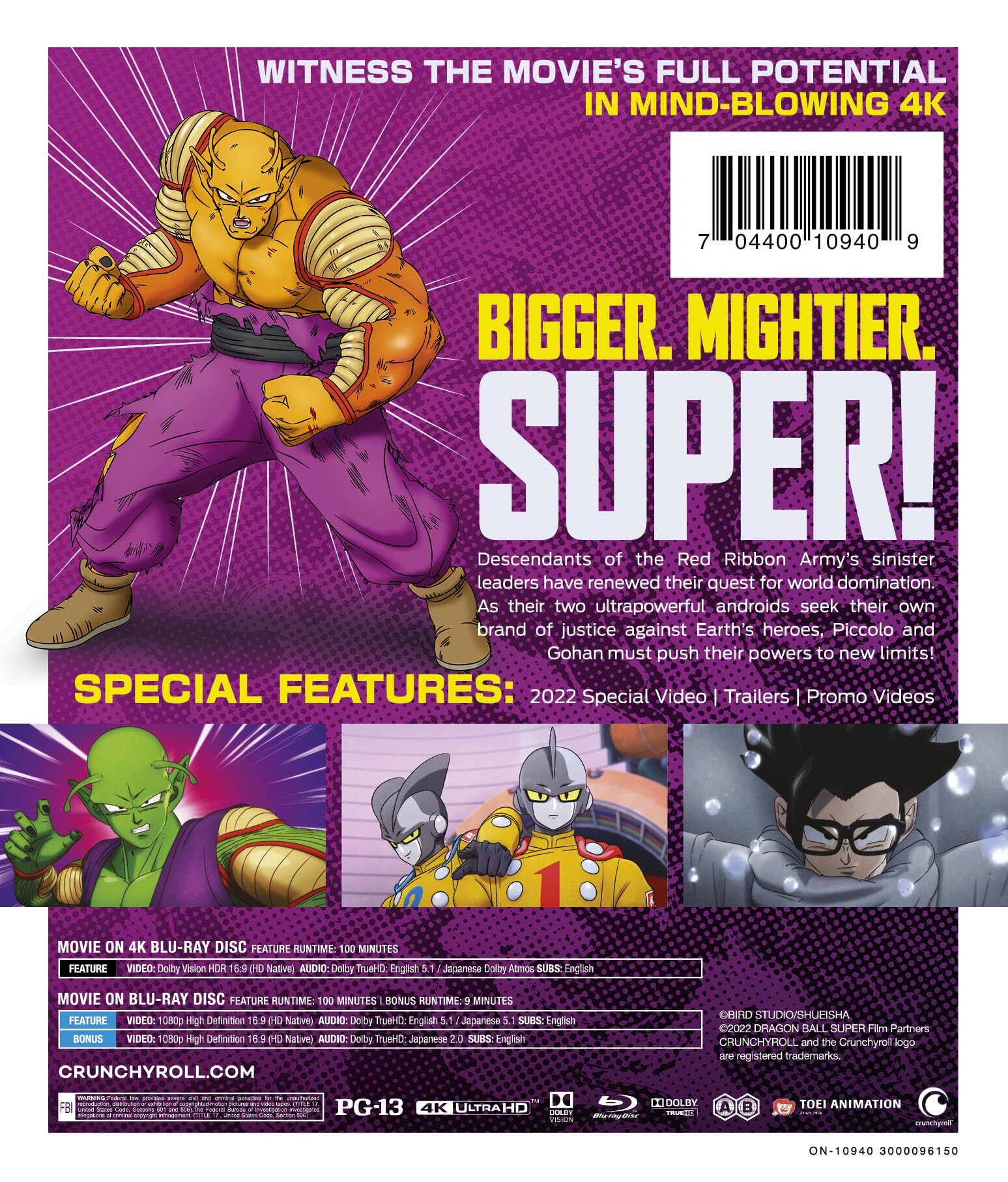 Crunchyroll, Steelbook UHD Blu-ray, Dragon Ball Super: SUPER HERO