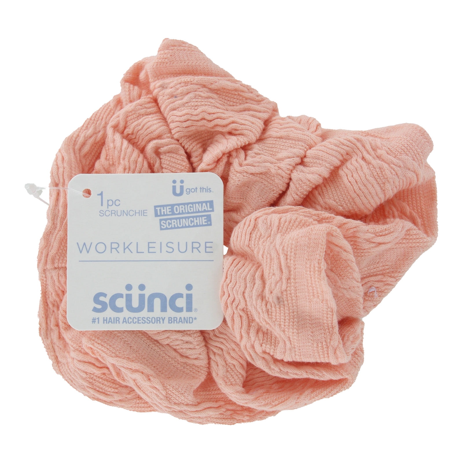 (4 pack) Scunci Workleisure The Original Scrunchie, Pink, 1-Count