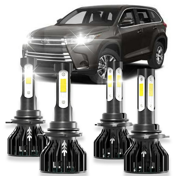 BMZONCC for 1995-2013 Honda Accord 6000K LED Headlights Light Bulbs 4Pcs