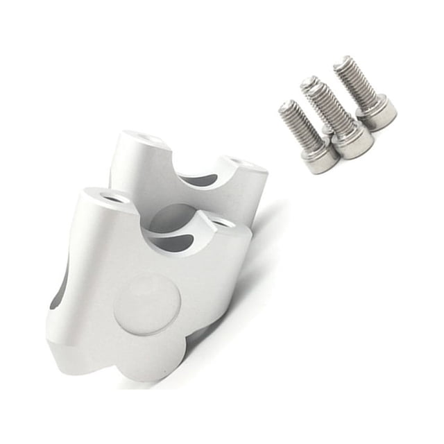 Yuarrent 2 uds motocicleta todoterreno vehículo aluminio rendimiento fiable que hace que el proceso de conducción sea más y plateado Type2 NO2