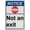 Warning Sign 5, variant on Please Exit Right Sign, Industrial Exit Sign 8"x12" UV Resistant for Indoor Outdoor Workplace