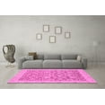 thumbnail image 3 of Ahgly Company Indoor Round Oriental Pink Traditional Area Rugs, 3' Round, 3 of 4