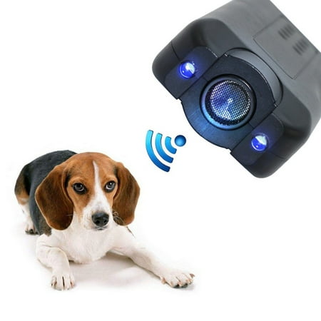 Fysho Handheld Dog Repellent & Trainer, Anti Barking Device with LED Flashlight, Ultrasonic Dog Deterrent and Bark Stopper + Dog Trainer