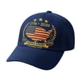 thumbnail image 3 of Trgacdwlo USA 250th Anniversary Celebration Hat Unisex Adjustable Embroidered Patriotic Hat Independence Day Distressed Vintage Baseball Cap Blue, 3 of 7