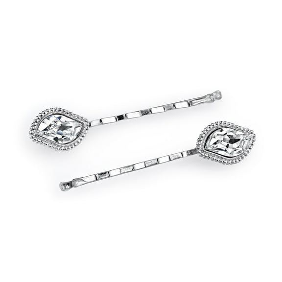 1928 Jewelry Crystal Bobby Pin Set