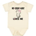 thumbnail image 3 of Inktastic My Great Aunt Loves Me Kitty Cat Girls Baby Bodysuit, 3 of 5
