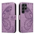 thumbnail image 2 of for Samsung Galaxy S25 Ultra Case Wallet for Women, Flip Folio Cover with Butterfly Pattern PU Leather Stand Card Holder Slots Wrist Strap Protective Phone Case for Samsung Galaxy S25 Ultra, Purple, 2 of 9
