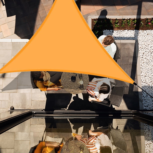 Pantalla de tela de tela de toldo de sombra beige triangular, permeable al agua y resistente a los rayos UV, resistente, cochera para exteriores Wmkox1068yii hfskjfh1061
