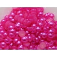 thumbnail image 4 of U8MO 2000 Hot Pink Acrylic Half Pearl Flatback Round Bead 4mm Nail Art Tips Scrapbook, 4 of 6
