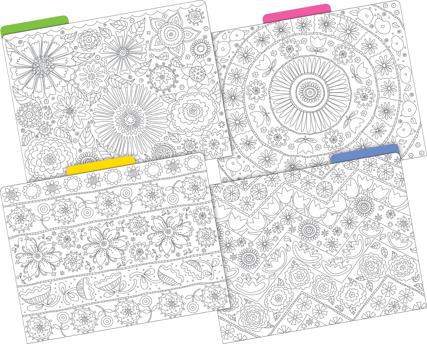 Barker Creek Tab File Folders, Letter Size, Color Me! In My Garden, Pack Of 36 Folders