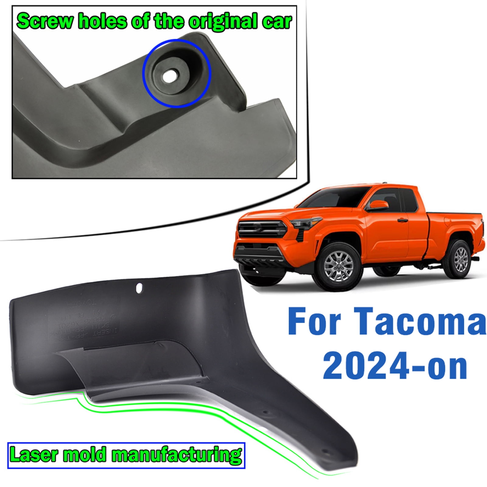 Extra Large Version 4pc Mud Flaps Splash Guards For Toyota Tacoma 2024 2025 N400