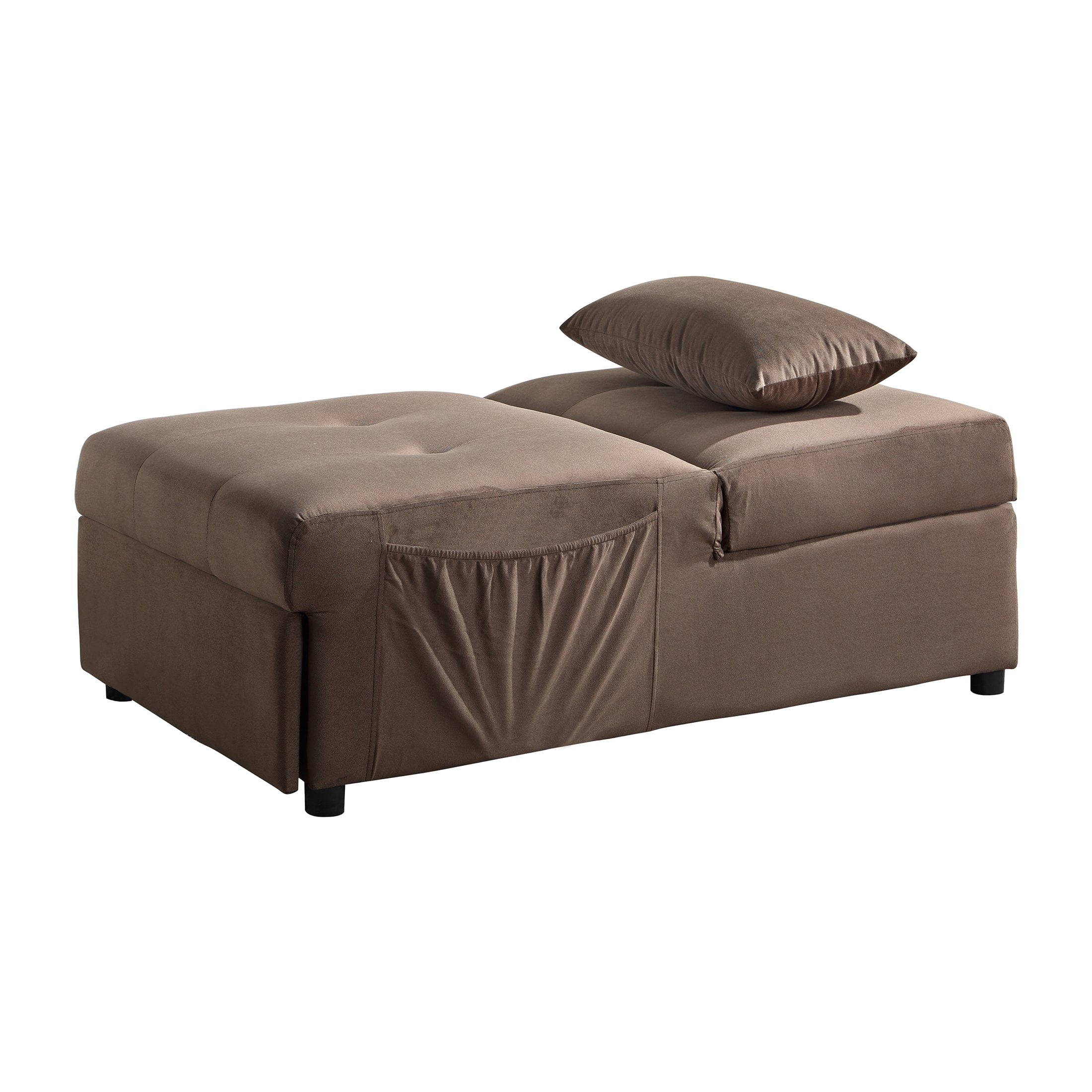 OakvillePark Kotey 4-in-1 Convertible Futon Chair, Brown