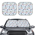 thumbnail image 2 of Windshield Sun Shade, Swimming Shark Foldable Car Sun Shade Windshield For Front, 2 Pieces, 2 of 4
