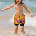 thumbnail image 7 of Cauagu Vibrant Flamingo Illustration Print Swim Trunks for Men,Youth Boys Swim Shorts Compression Liner Beach Shorts Boys' Swimming Shorts 7-20 Years Bathing Suit-X-Large, 7 of 7