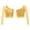 Gold, variant on Kids Girls One Shoulder Long Sleeve Sequins Crop Top Athletic Shirts Mesh Dance Top for Hip-hop Jazz Purple 8