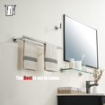 thumbnail image 4 of Double Towel Bar Matte Stainless Steel Bath Towel Rack for Bathroom Towel Holder Wall Mount Total Length TBLPB, 4 of 9