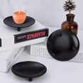 thumbnail image 3 of 4 Piezas de Portavelas de Hierro Forjado Bandeja Retro Portavelas Columna Portavelas Decoración de Mesa LED Spa Boda Fiesta Navidad Halloween,Negro,7cm BRI Rojo Verde, 3 of 5