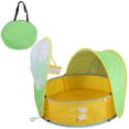 thumbnail image 1 of Tienda de campaña portátil para piscina al aire libre de verano con protección UV para playa, casa de juegos para niños y bebés, 1 of 15