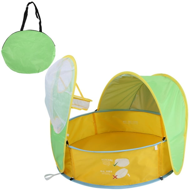 Tienda de campaña portátil para piscina al aire libre de verano con protección UV para playa, casa de juegos para niños y bebés