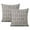 Gray, variant on 2-Pack Grey and Beige Patchwork Pillow Covers 18x18 Inches, Perfect Addition to Your Modern Home Decor