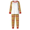 thumbnail image 4 of FDGIU Festive Christmas Pajama Set, Women's Printed Long Sleeve Pjs, Cozy Holiday Loungewear, 4 of 5