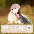thumbnail image 5 of Unique Bargains Dog Hat for Sun Protection Dog Cat Summer Beach Visor Hat with Ear Holes Dog Hat Adjustable Puppy Sunbonnet Headdress X-Small Pink, 5 of 7
